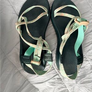 Chaco Women's Sandals - Green and Cream